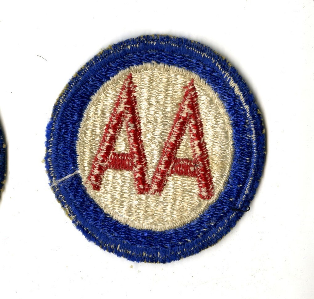 Antiaircraft Command White Back Patch WWII Vintage