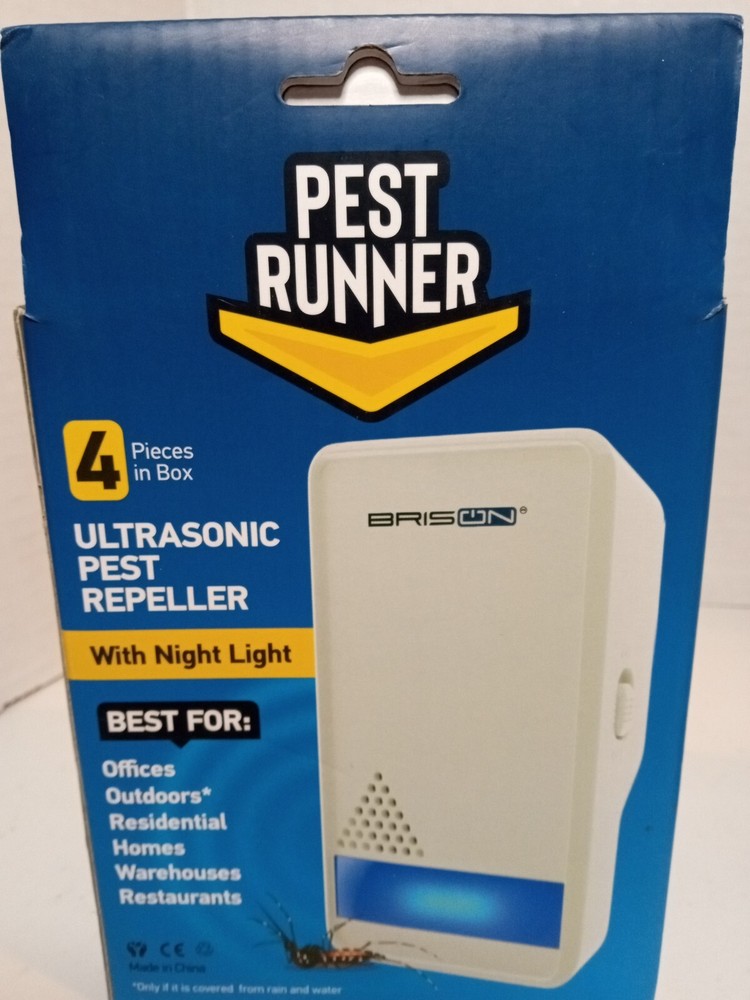 4 Pack BRISON Ultrasonic Pest Repeller - Eco-Friendly Electronic Waves Pest