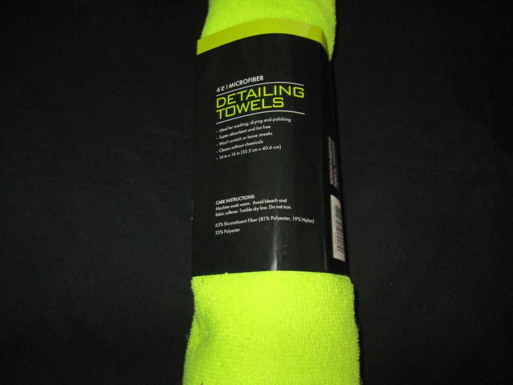 Living Solutions 6pk Microfiber Detailing Towels