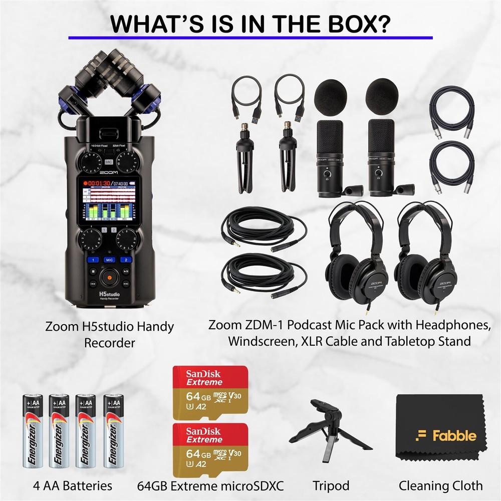 Zoom H5 Studio Handy Recorder Bundle