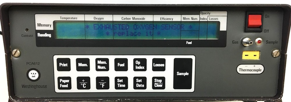 Westinghouse PCA-612 Portable Combustion Analyzer