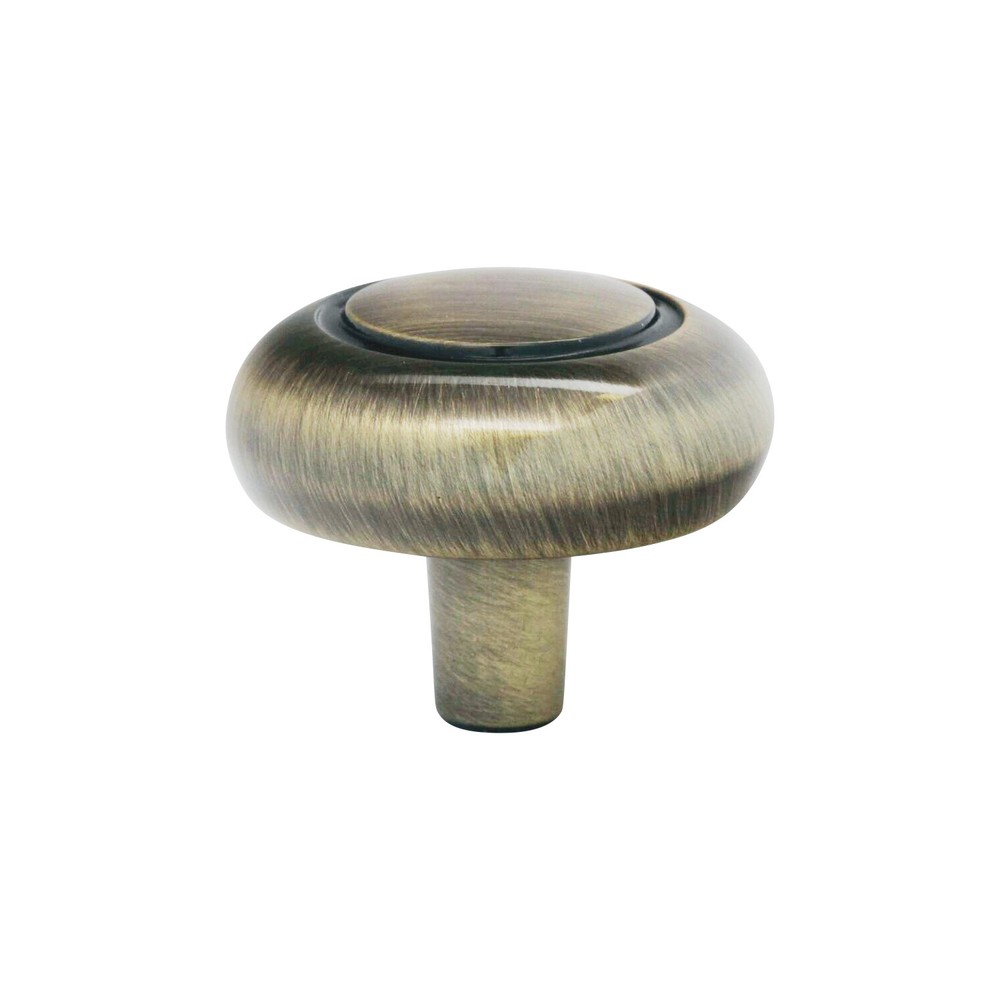 2 Pack Bubble Round Rustic Brass Kitchen Cabinet Drawer Knob 1-1/4" K90232RB