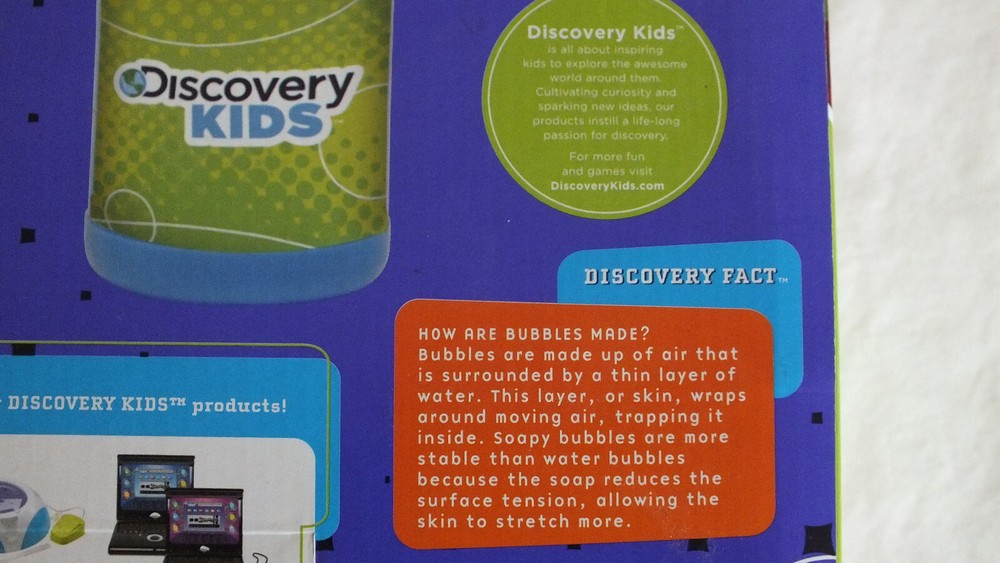 AUTOMATIC BUBBLE BLOWER LIGHT UP DISCOVERY KIDS NON TOXIC