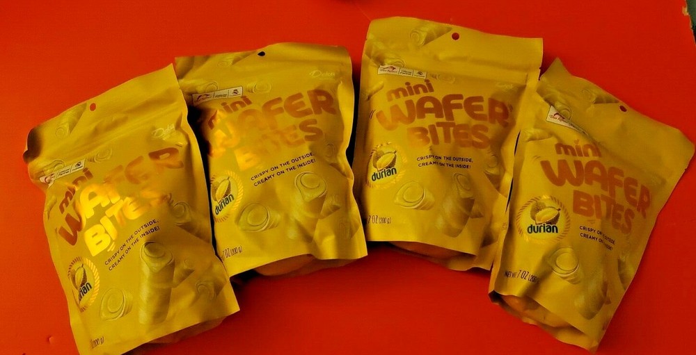 4 PACK DEKA MINI WAFER BITES DURIAN FLAVOR