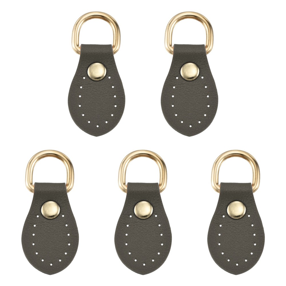 5 Strap Hooks Bag for DIY Accessories, Dark Grey