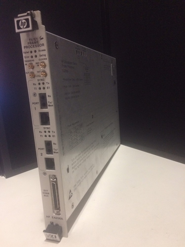 HP T1/E1 Frame Processor E4206A VXI Module
