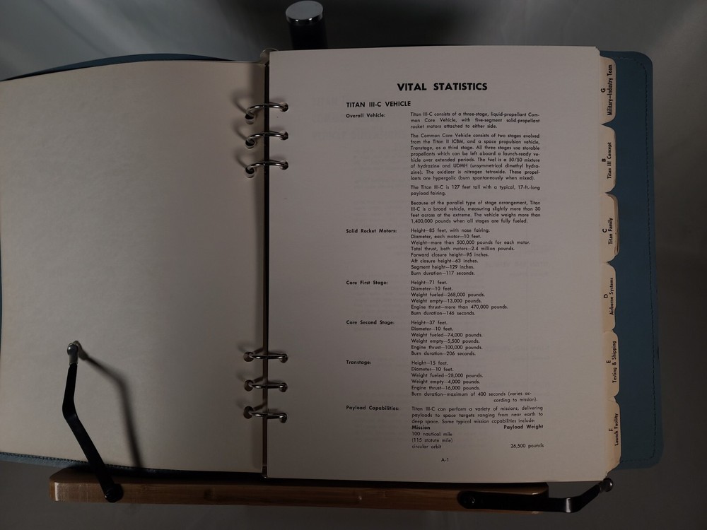 USAF Titan III Standard Space Launch System Information Handbook, Third Edition