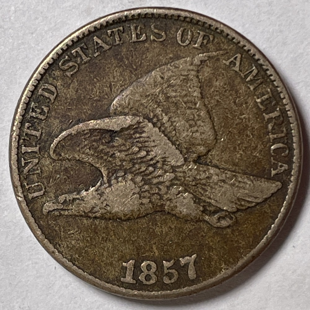 1857 Flying Eagle Cent Extremely Fine XF Coin #9989