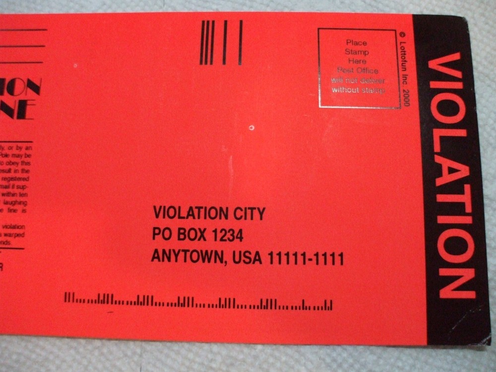 5 Fake Parking Tickets