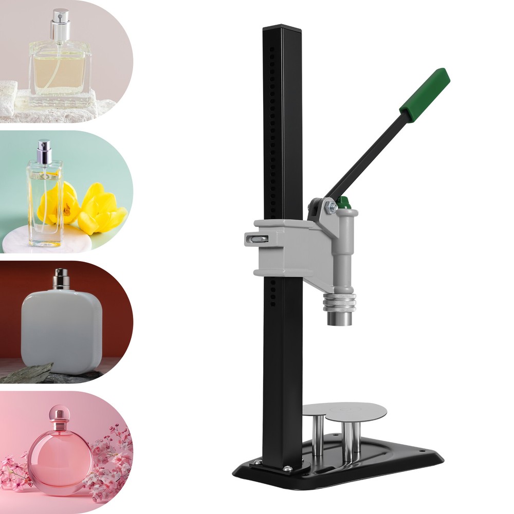 Manual Perfume Bottle Capper Machine, Perfume Sealing Tool DIY Adjustable Height