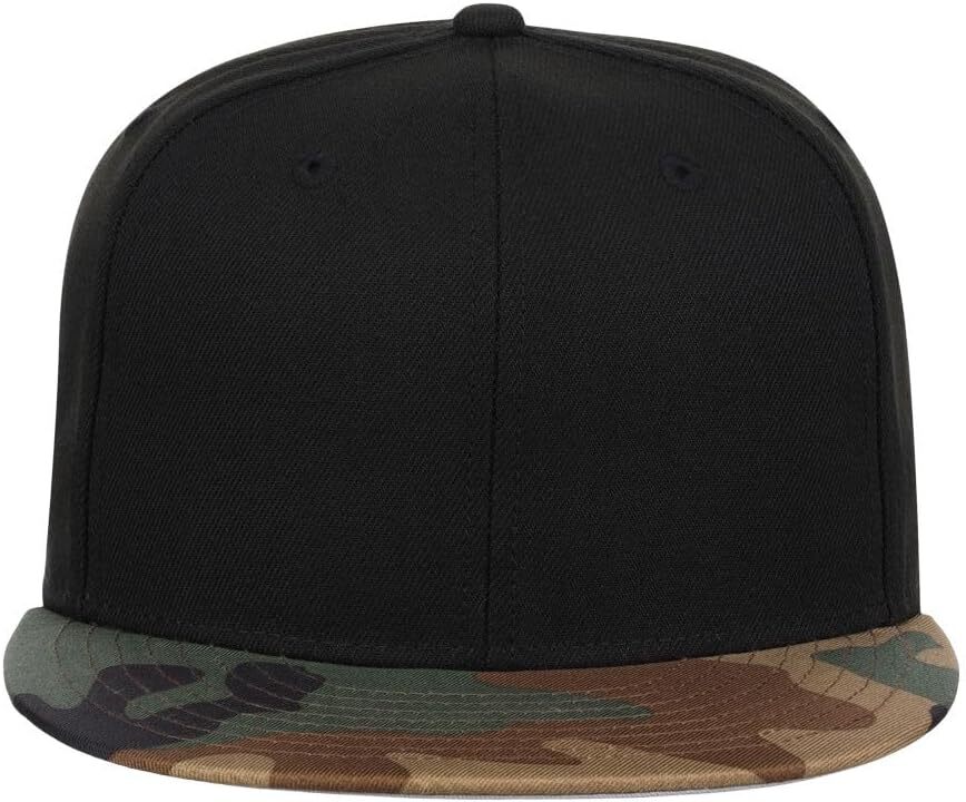 Lids Blank Dime Adjustable Snapback Hat One Size, Black/Camo