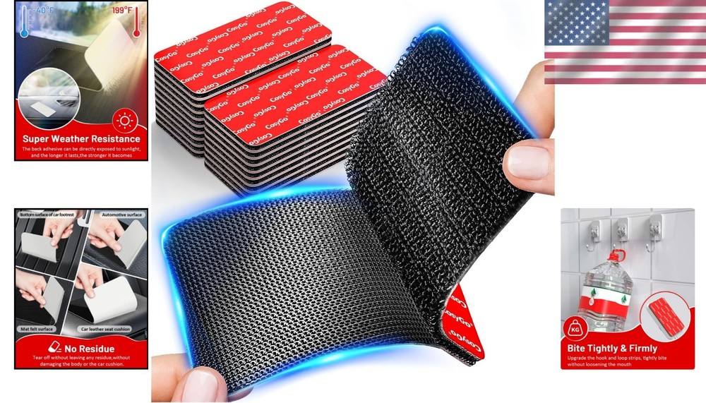 Heavy Duty Waterproof Hook and Loop Strips - Secure Grip for Every Application