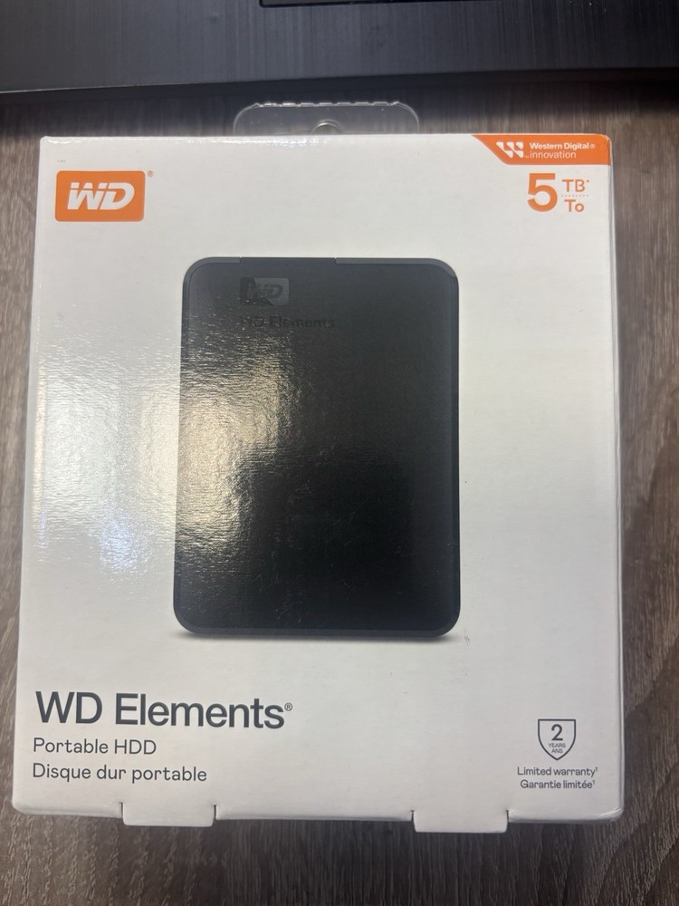WD Elements External 5TB Hard Drive USB 3.0 PC PS4 XBox PS5 MAC