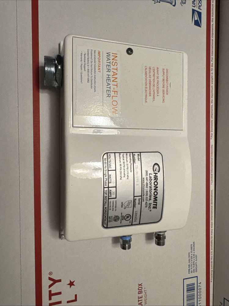 Chronomite Electric Tankless Water Heater,277V -12L/277 110F Chronomite -12L/277