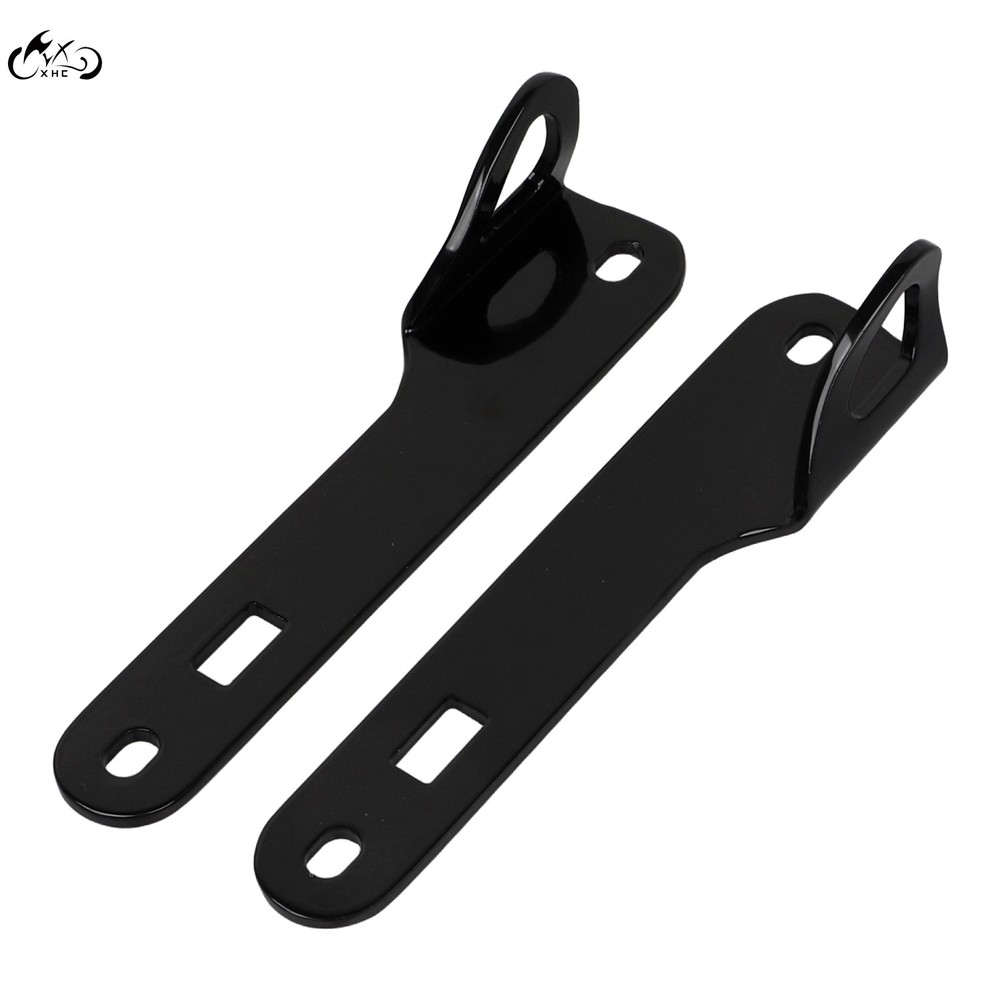 Black Front End Fork Tie Down Bracket Kit For Harley 14-23 Electra Street Glide