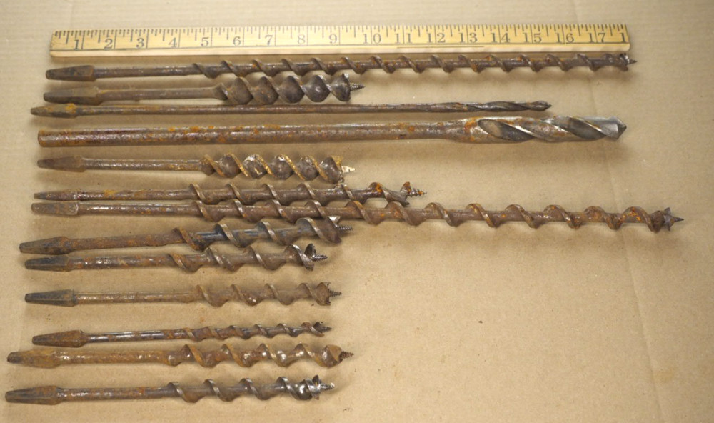 Auger bit hand brace drill bits