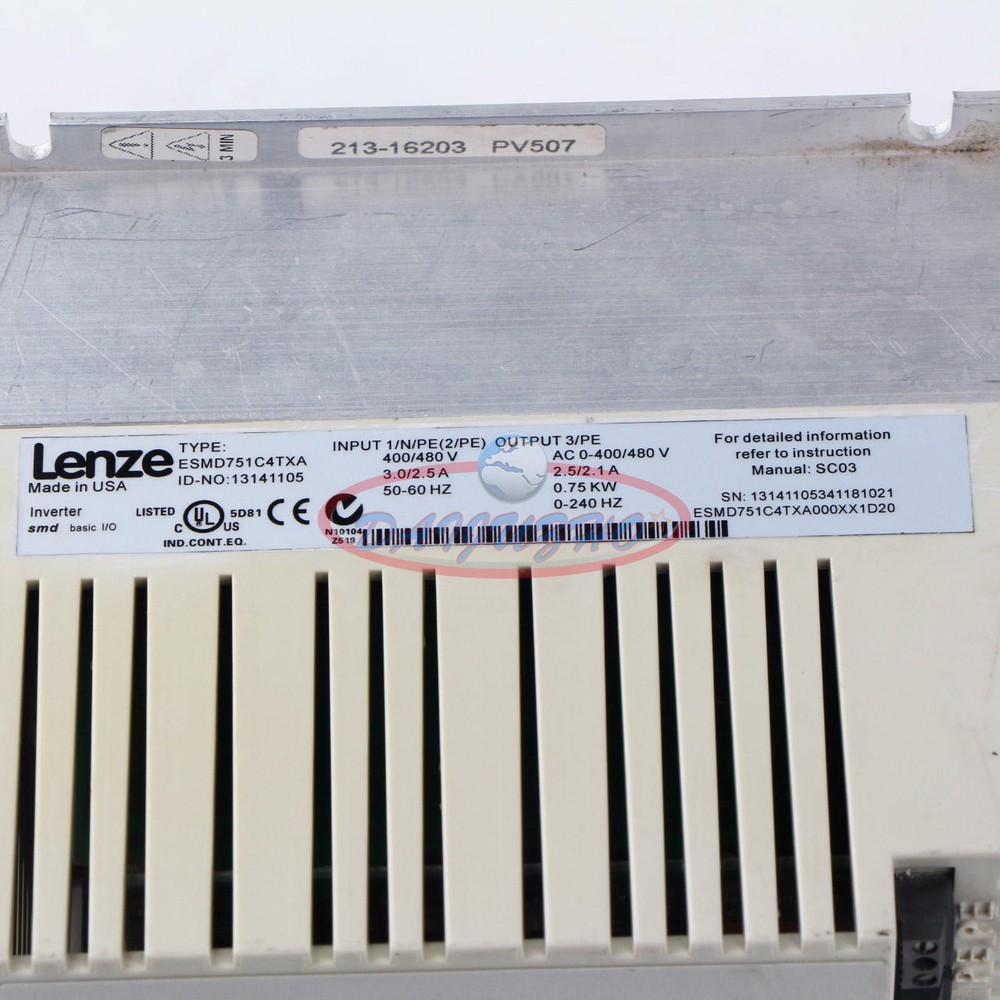 Used One Lenze ESMD751C4TXA frequency converter