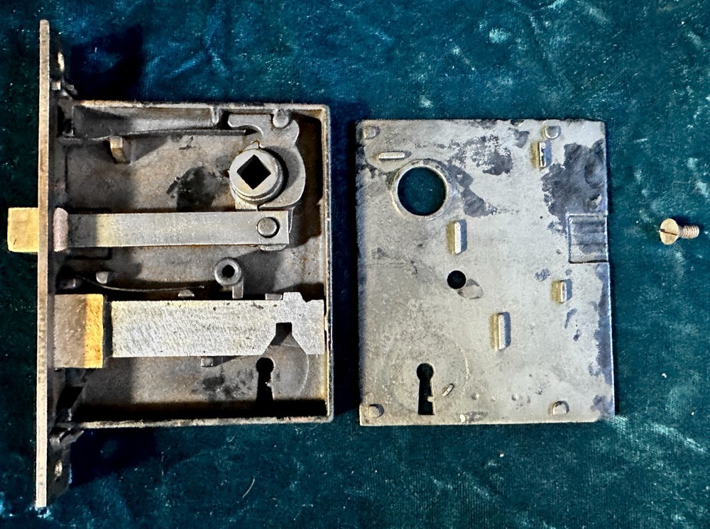 REFURBISHED Antique Corbin "Ceylon" Passage Mortise Door Lock (4 available)