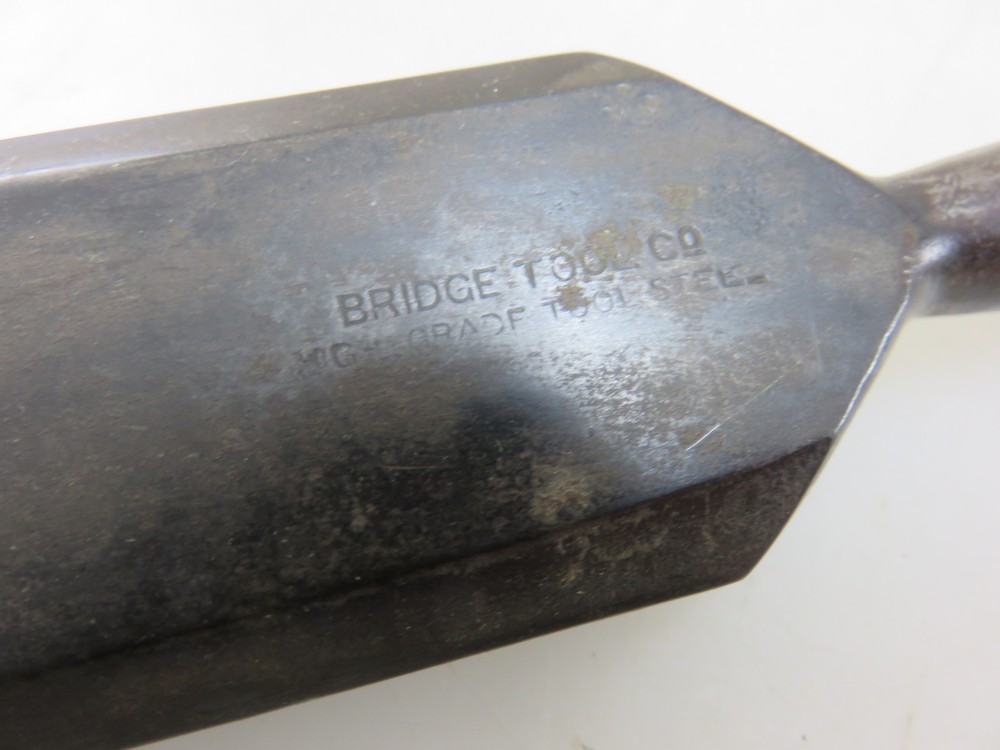 Bridge Tool Co. Wood Handle Socket Chisel 1-1/2" Vintage