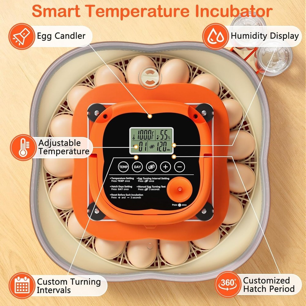 Compact Egg Incubator for Multiple Bird Species