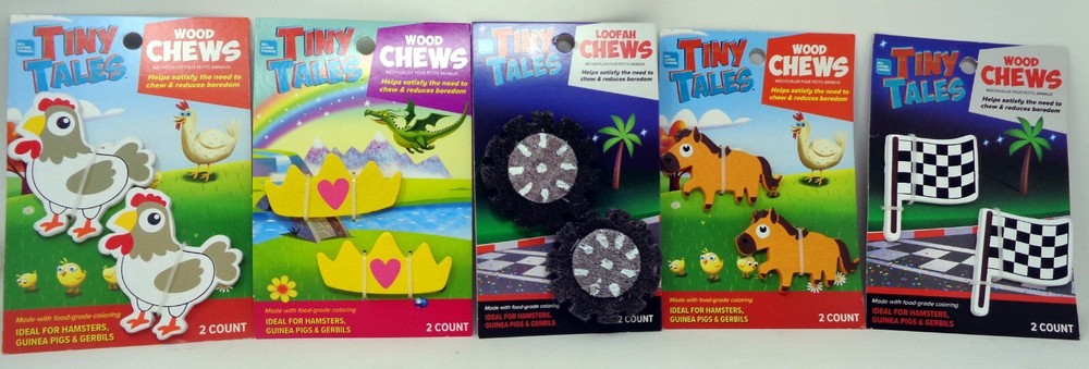 TINY TALES Wood Chews: 8 available (NEW)