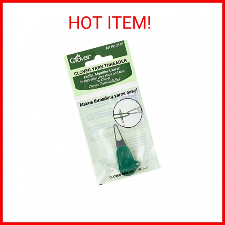 Clover 3142 Yarn Threader,Dark green