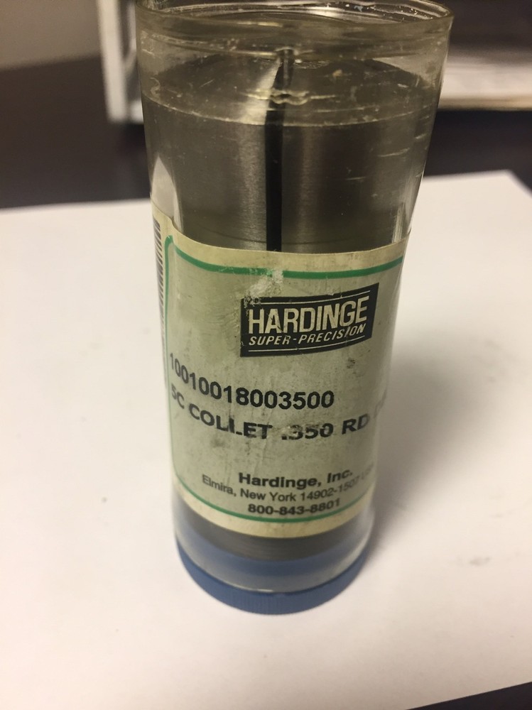 NEW HARDINGE 5C ROUND COLLET .350 8.89 MM INTERNAL & EXTERNAL THREADS