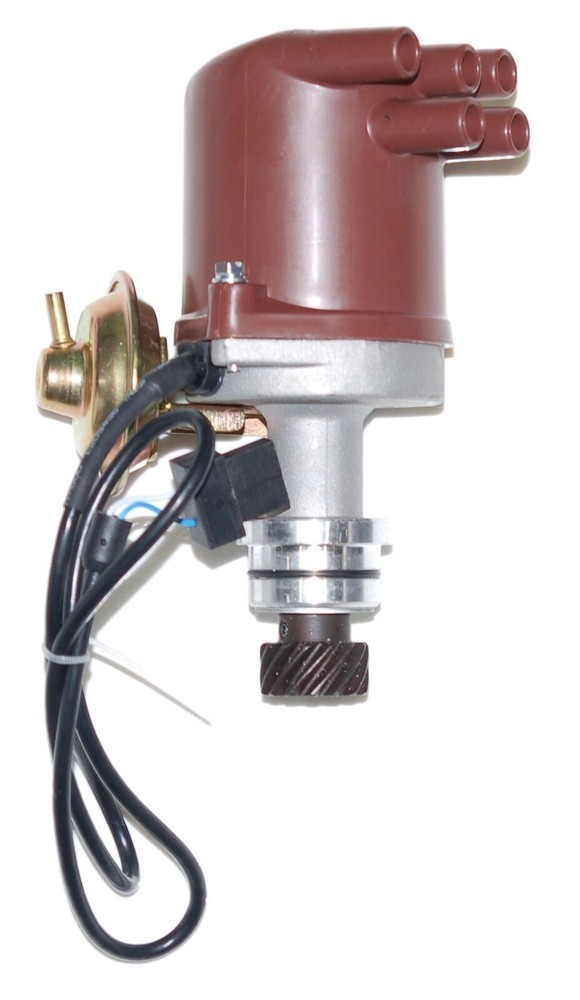 New Fiat 124 Spider Distributor with electronic ignition coil module & HT Leads