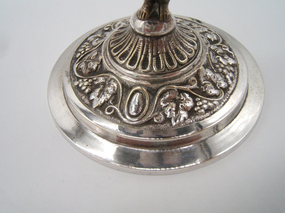ANTIQUE COCONUT SHELL SILVER MOUNTED COVERED CUP 19TH CENTURY