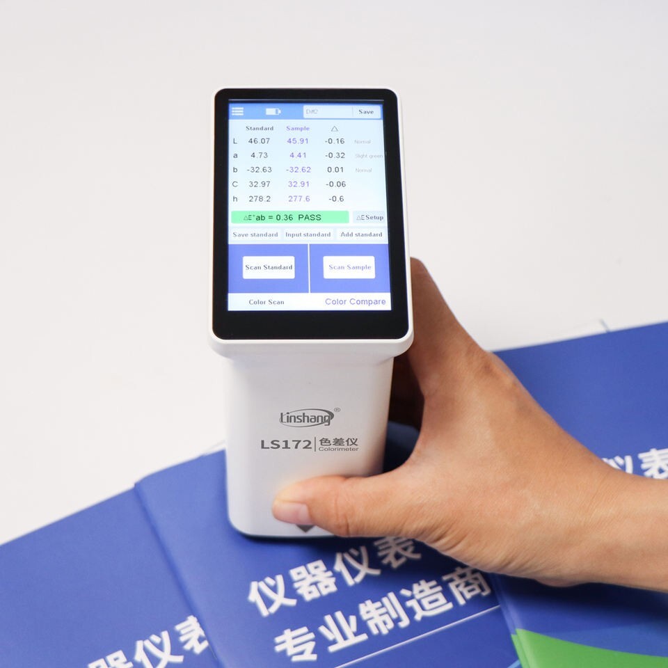 Color Difference Meter Analyzer Touch Screen 45/0 for Coating Ceramic Plastic