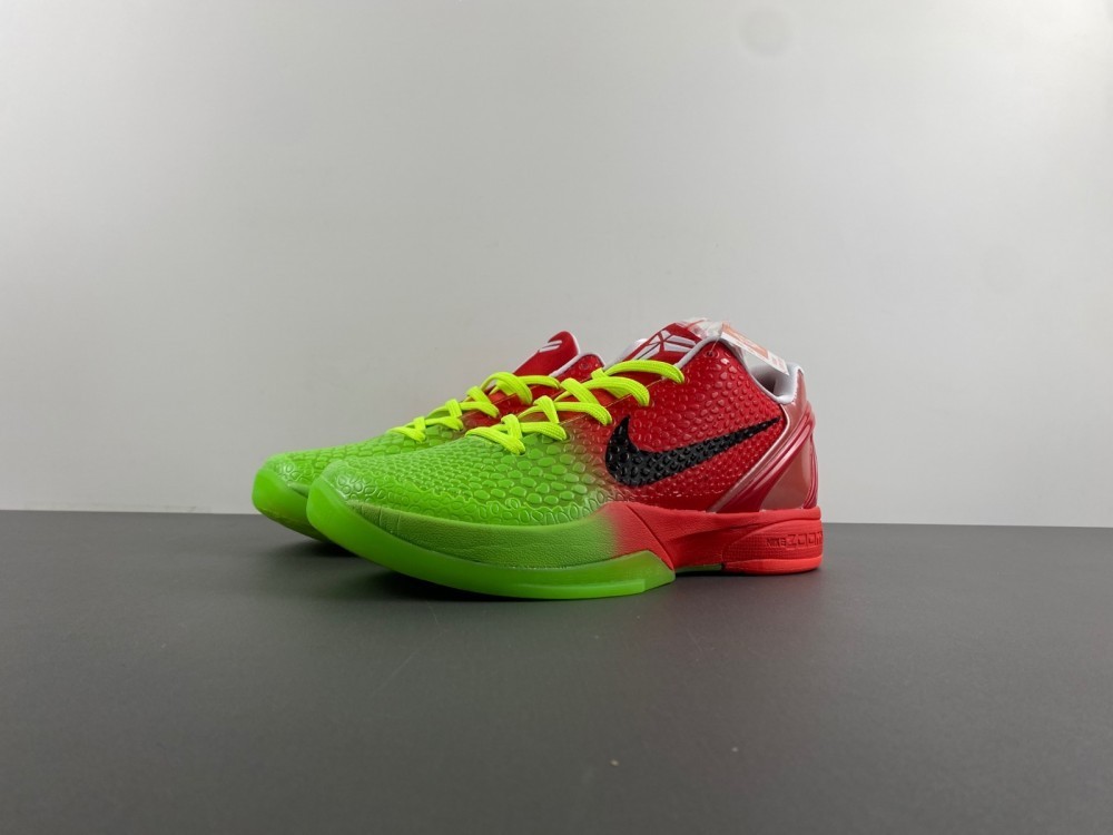 Kobe 6 Protro Split Grinch Men's Size US 7 - 11