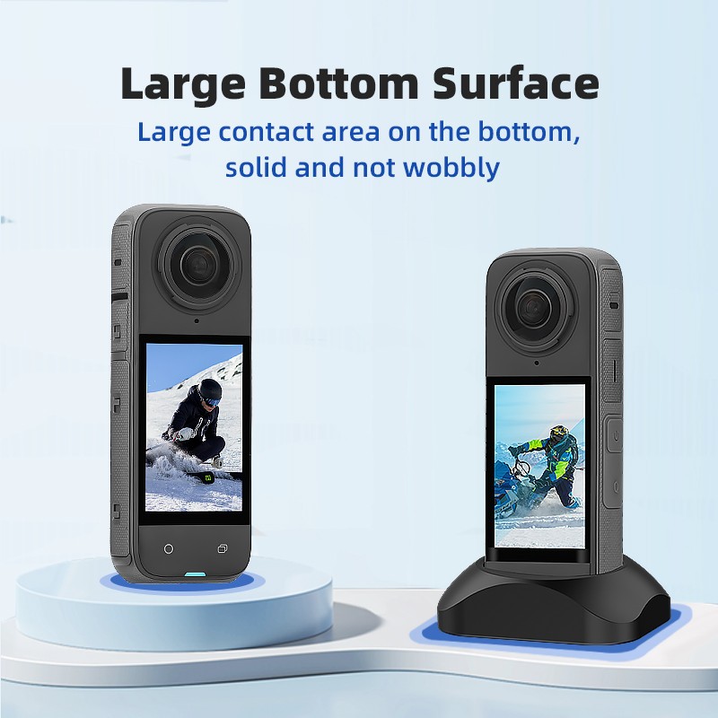 Silicone Stand Base Solid Foundation For Insta360 X4 Action Camera Accessories