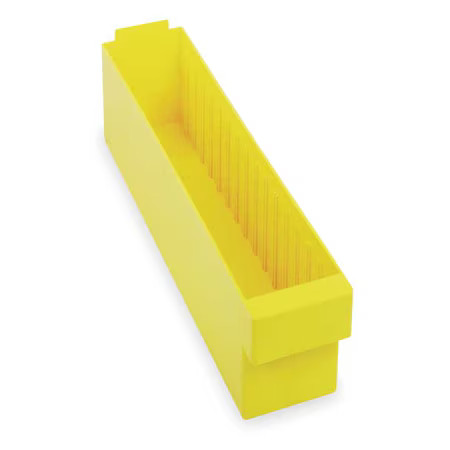 Quantum Storage Systems Qed604yl Drawer Storage Bin, High Impact Polystyrene,