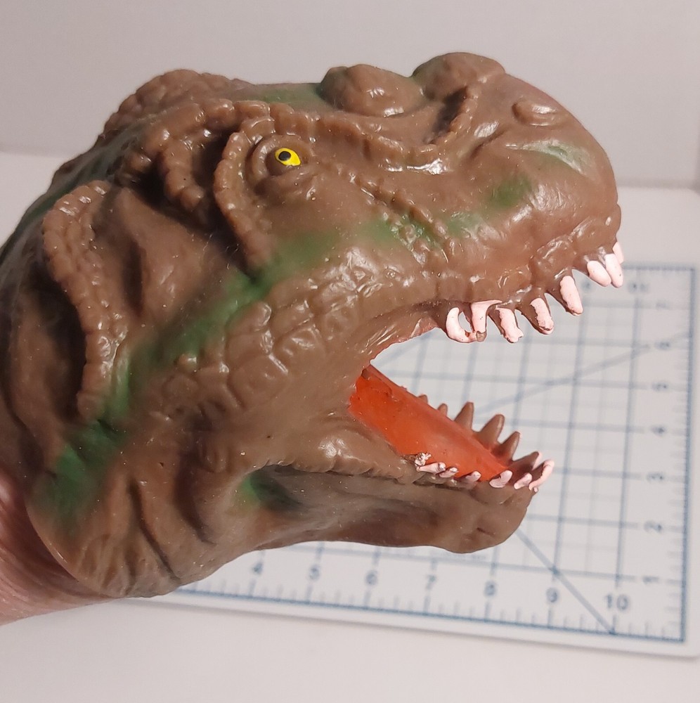 Rubber Dinosaur Hand Puppet Pretend Play Toy