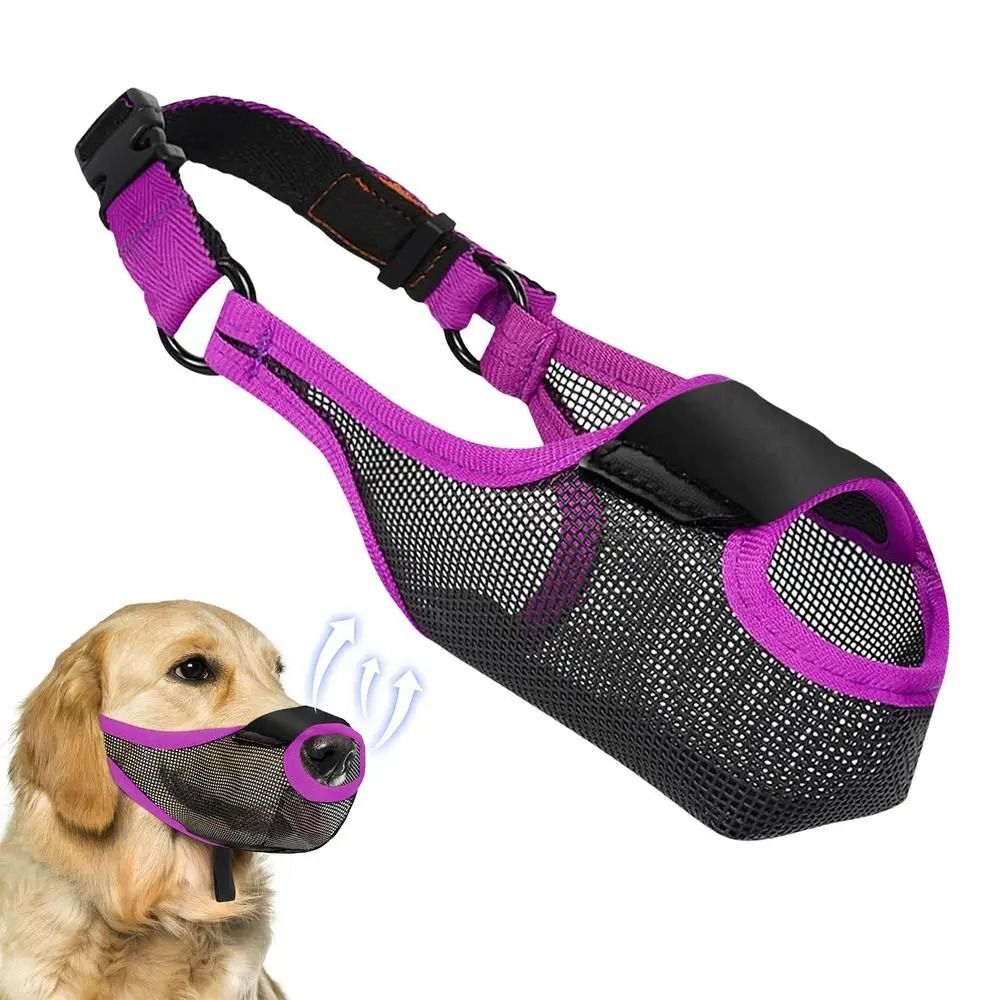 Dog Muzzle Pet Muzzle Breathable, Adjustable & Prevents Biting & Scavenging US