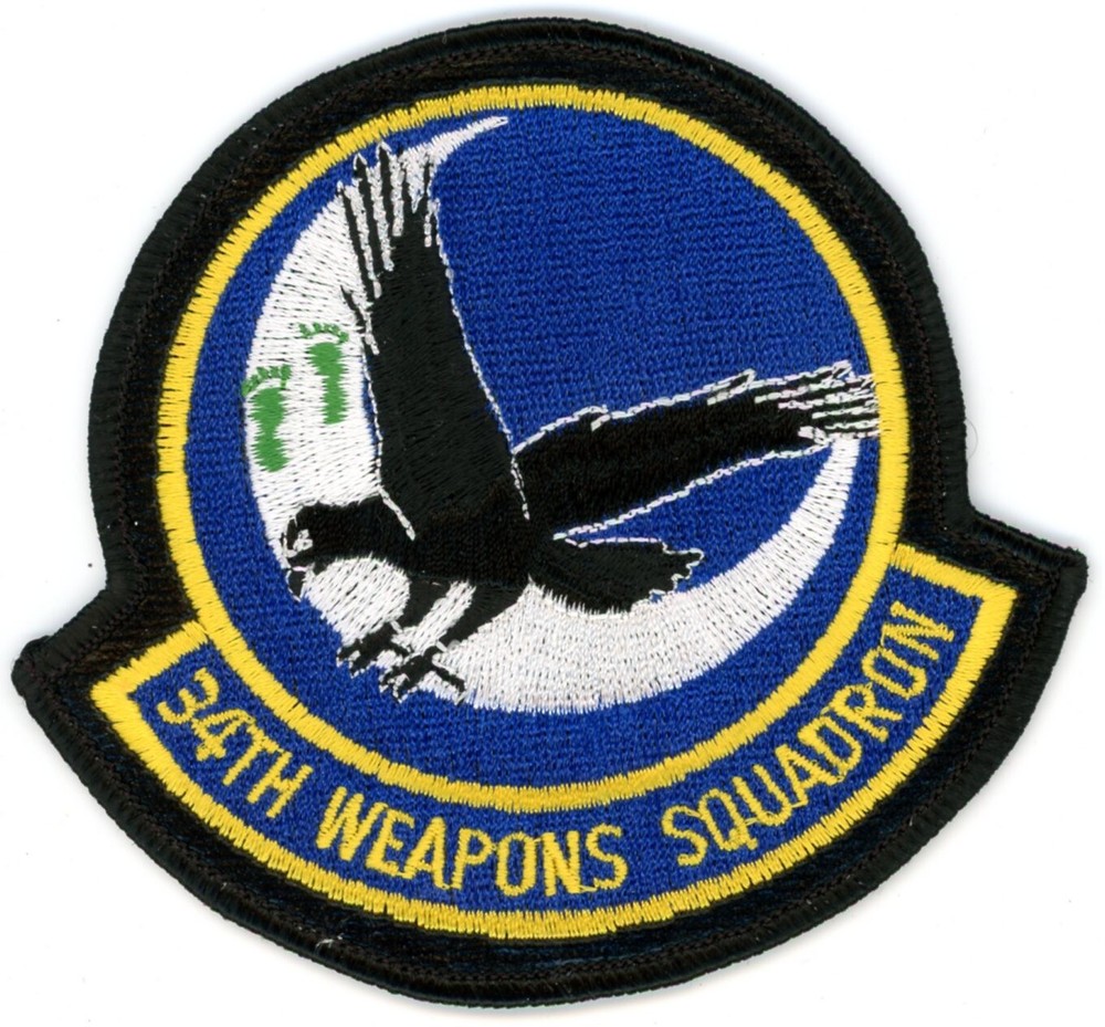 US Air Force Patch: 34th Weapons Squadron