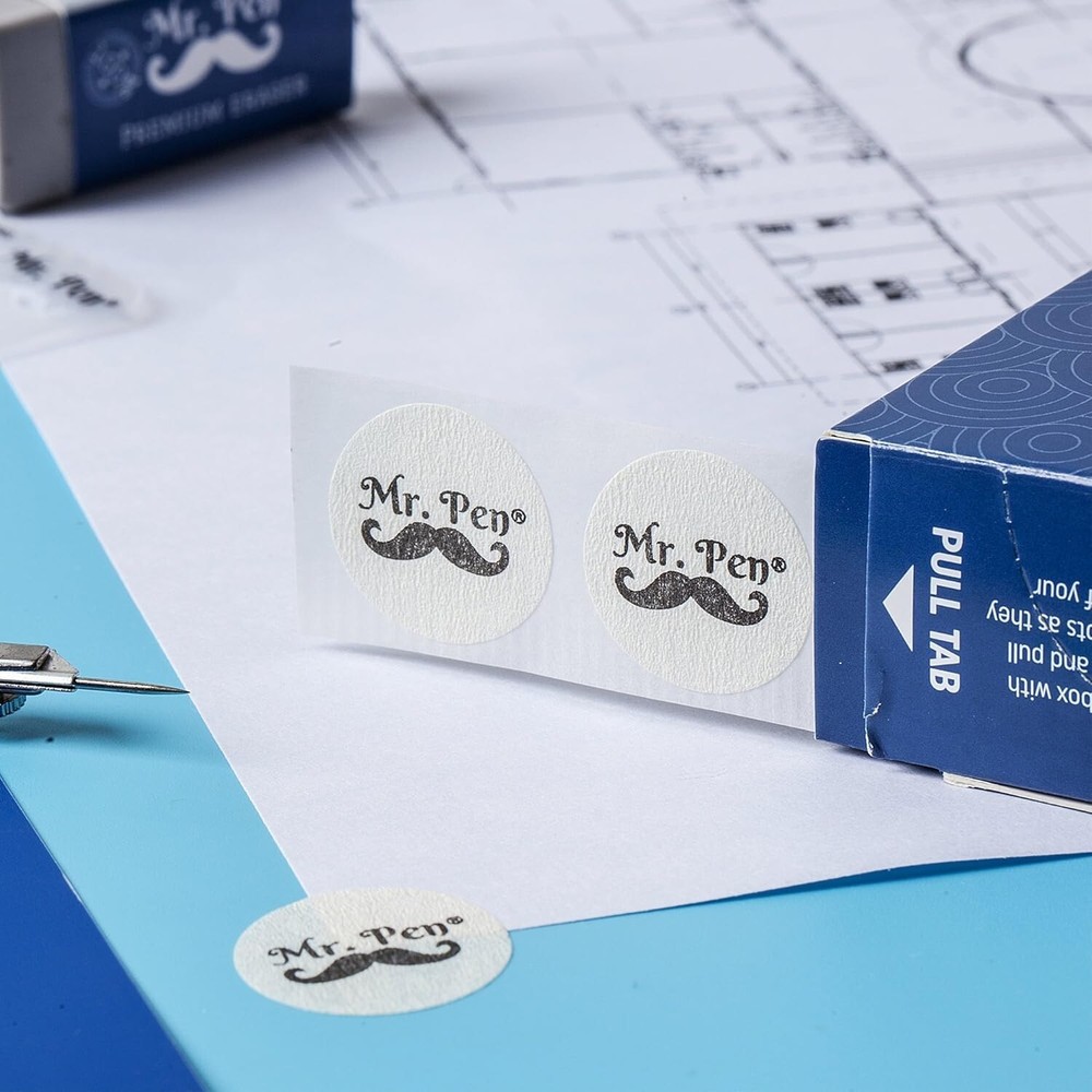 Mr. Pen Professional Drafting Dots, 500 Pcs, 7/8" diameter