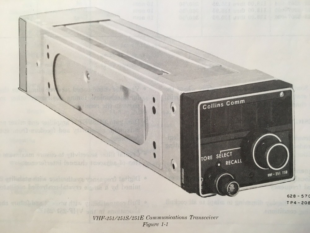 Collins VHF-251, 251S & 251E Install & Service manual