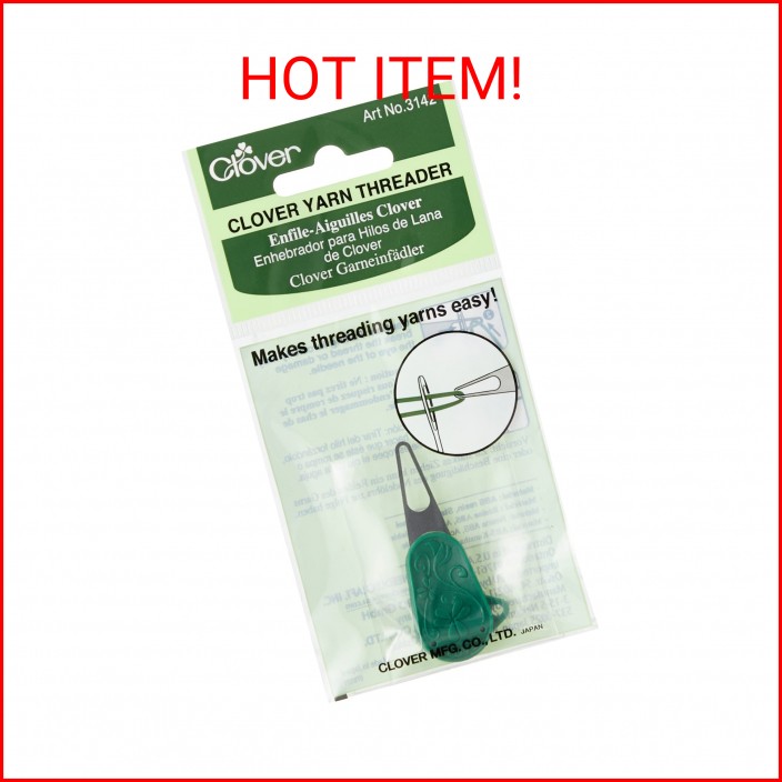 Clover 3142 Yarn Threader,Dark green