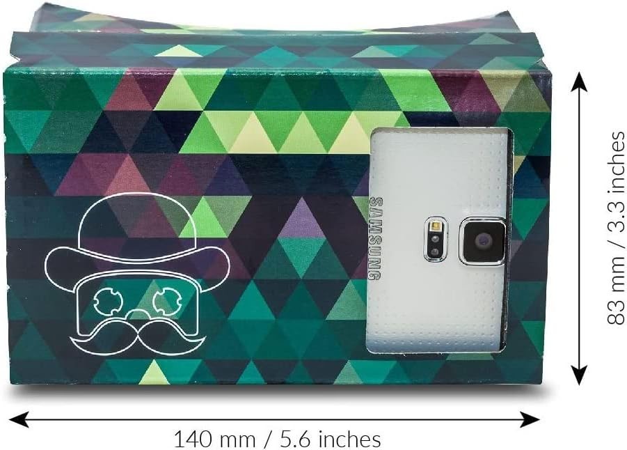 Universal Google Cardboard VR Goggles: Includes Cushion & Sweatproof Features