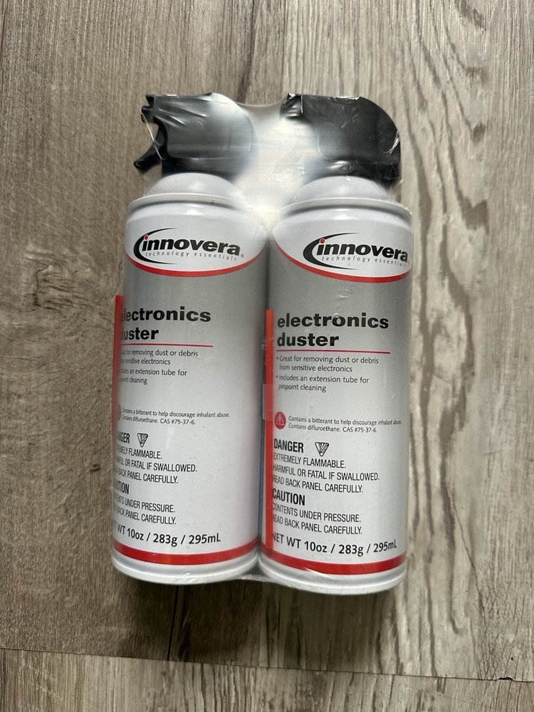 Innovera Dust Blower Air Duster Cleaner for Electronics 2-Pack 10oz Cans