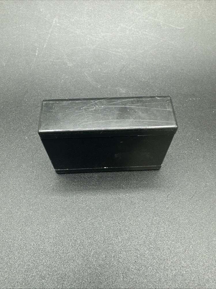 Vintage Black Plastic Lacquered Match Box