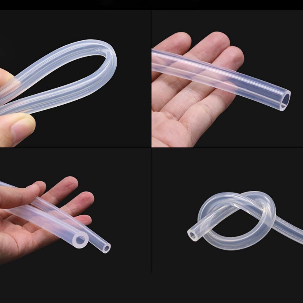 Transparent Silicone Rubber Tubing Hose Medical Food Grade ID from 0.5mm to 60mm
