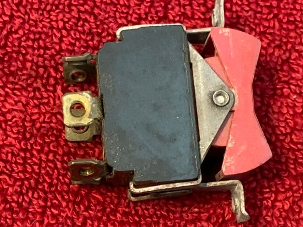 AIRCRAFT LEFT RIGHT START RED ROCKER SWITCH