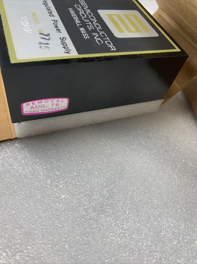 SEMICONDUCTOR CIRCUITS INC SP5905W Regulated Power Supply NEW