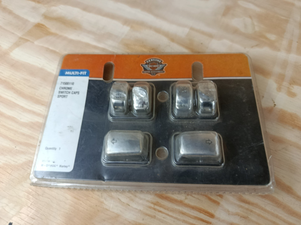 Genuine Harley Davidson Chrome Switch Caps 71500110