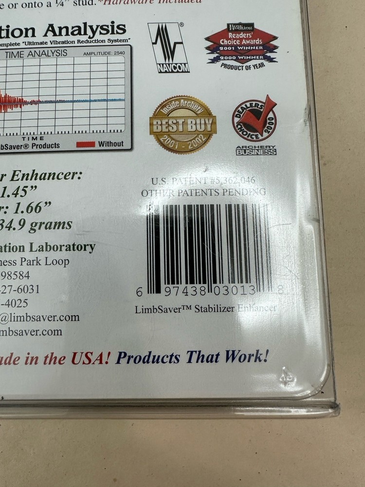 Limbsaver By SVL - 3013 Stabilizer Enhancer Black