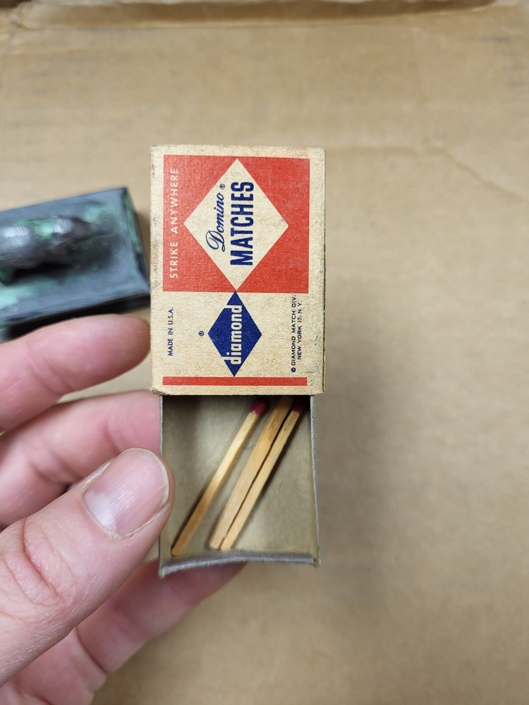 Antique Elephant Matchbox Holder