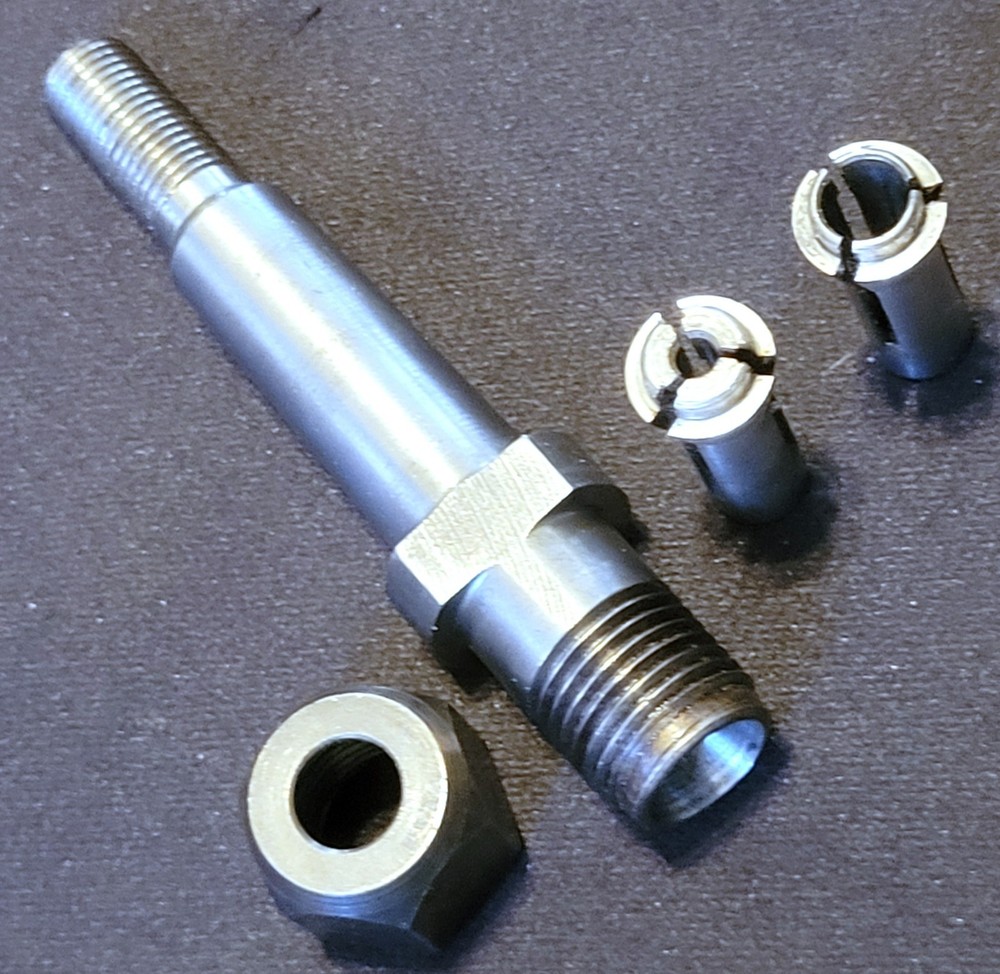 3/8" Threaded Universal Collet Chuck Adapter M10 1.25 Threaded Length: 3-1/2"