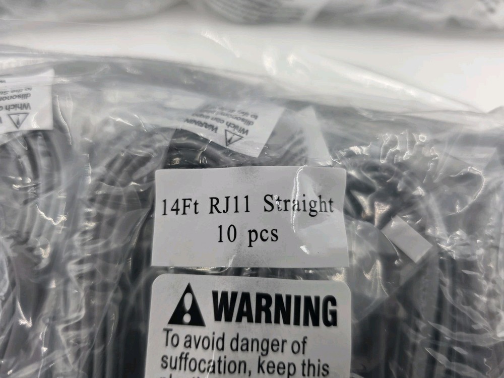 50-Pack RJ11 - RJ11 14ft Cable